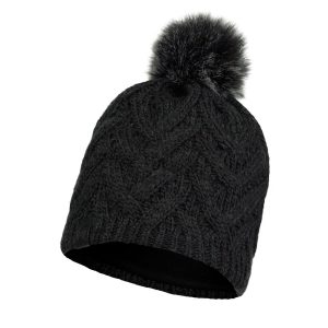 Buff Knitted & Polar Beanie Caryn Graphite